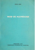 Wstęp do muzykologii
