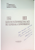 III Liceum Ogólnokształcące im. generała Sowińskiego