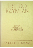 List do Rzymian Wstęp, przekład, komentarz