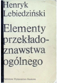 Elementy przekładoznawstwa ogólnego
