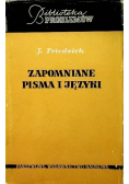 Zapomniane pisma i języki