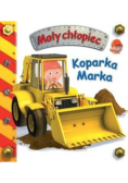 Mały chłopiec Koparka Marka