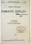 Pamiątki Soplicy, 1928 r.
