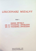 Lekcjonarz Mszalny Tom V