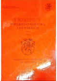 Urzędnicy Wielkiego Księstwa Litewskiego Spisy Tom I