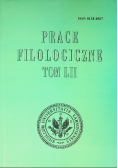 Prace Filologiczne Tom LII