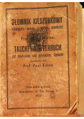 Słownik kieszonkowy , polsko-niemiecki, 1939 r.