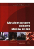 Metaloznawstwo opisowe stopów żelaza