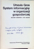 System informacyjny w organizacji gospodarczej