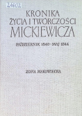 Kronika życia i twórczości Mickiewicza
