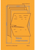 Teksty rozproszone Tom 1