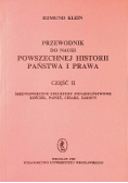 Przewodnik do nauki powszechnej historii państwa i prawa Część II