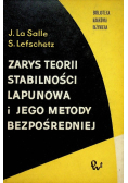 Zarys teorii stabilności Lapunowa i jego metody bezpośredniej