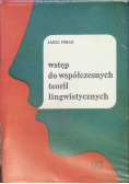 Wstęp do współczesnych teorii lingwistycznych