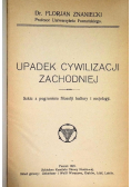 Upadek cywilizacji zachodniej 1921 r.