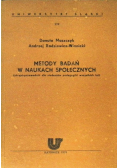 Metody badań w naukach społecznych