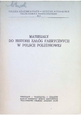 Materiały do historii załóg fabrycznych w Polsce Południowej