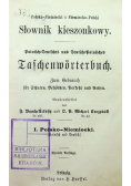 Polsko Niemiecki i Niemiecko Polski Słownik kieszonkowy Tom 1 1890 r.