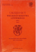 Urzędnicy Wielkiego Księstwa Litewskiego Tom I