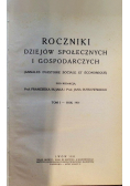 Roczniki dziejów społecznych i gospodarczych, 1931 r.