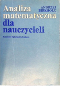Analiza matematyczna dla nauczycieli