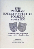 Spis ziemian Rzeczypospolitej Polskiej w roku 1930