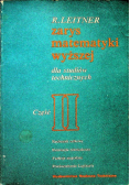 Zarys matematyki wyższej dla studiów technicznych. Część II