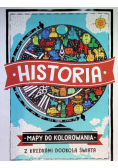 Historia. Mapy do kolorowania - z kredkami