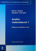 Analiza matematyczna Część 1 Definicje twierdzenia wzory