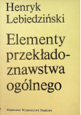 Elementy przekładoznawstwa ogólnego
