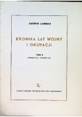 Kronika lat wojny i okupacji Tom 2