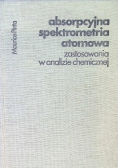 Absorpcyjna spektrometria atomowa. Zastosowania w analizie chemicznej