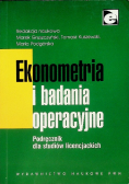 Ekonometria i badania operacyjne