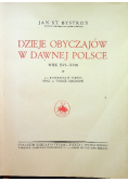 Dzieje obyczajów w dawnej Polsce 1933 r.