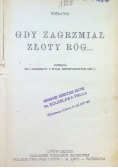 Gdy zagrzmiał złoty róg 1918 r.