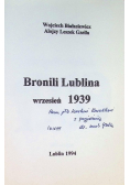 Bronili Lublina wrzesień 1939