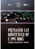 Piętnaście lat konstytucji RP z 1997 roku