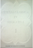 Studia Classica et Neolatina I