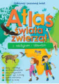 Atlas zwierząt świata z naklejkami i plakatem