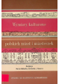 Wymiary kulturowe polskich miast i miasteczek