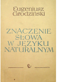 Znaczenie słowa w języku naturalnym