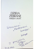 Dzieła żebrane mniejsza całość dedykacja autora
