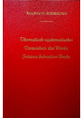 Thematisch systematisches verzeichnis der werke Johann Sebastian Bachs