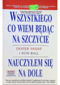 Wszystkiego co wiem będąc na szczycie nauczyłem się na dole