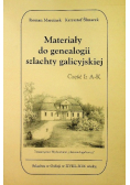 Materiały do genealogii szlachty galicyjskiej Część 1