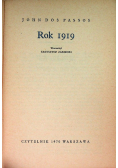 Rok 1919
