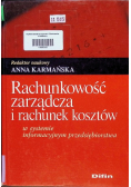 Rachunkowość zarządcza i rachunek kosztów