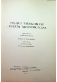 Polskie wierszowane legendy średniowieczne