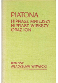 Platona Hippiasz Mniejszy Hippiasz Większy