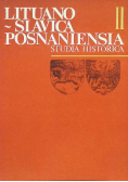 Lituano Slavica Posnaniensia II Studia Historica